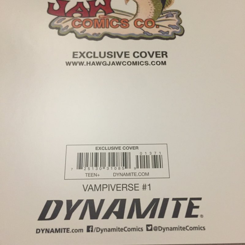 2021 Dynamite Comics Vampiverse Monsters Virgin Variant #1 Signed by Ale Garza
