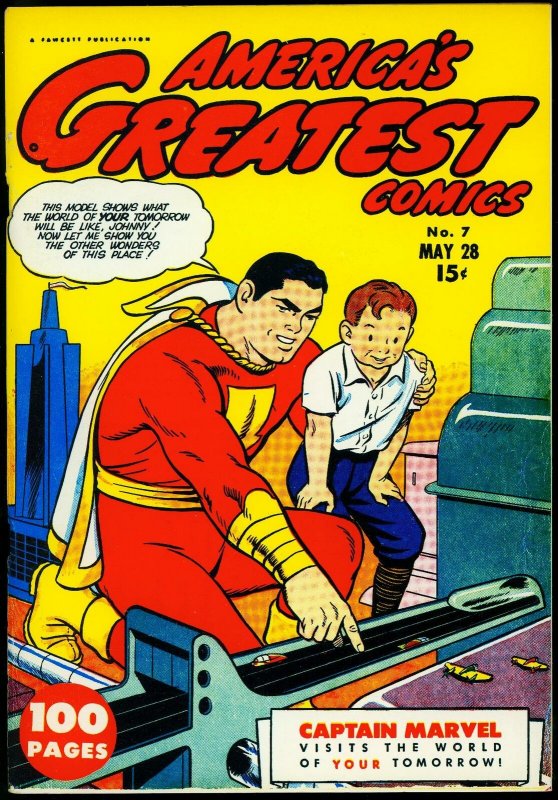 Flashback #32- America's Greatest Comics #7 reprint Captain Marvel VF