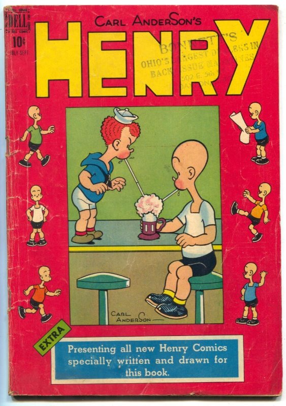 Henry #3 1948-Dell Comics Golden Age- Ice Cream Soda Shop cover VG