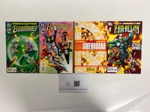 4 DC Comic Books Parallax # 1 + Pax Americana # 1 + Legionnaires # 47 49 45 JS44