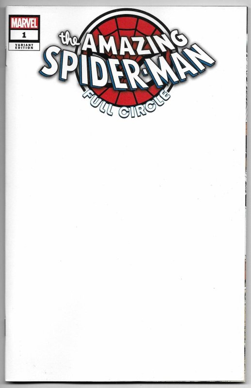 Amazing Spider-Man Full Circle #1 Blank Sketch Variant (Marvel, 2019)