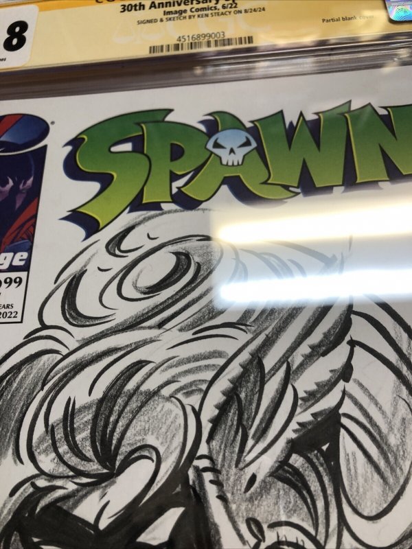 30th Anniversary Spawn (2022) # 1 (CGC 9.8 SS) Signed & Sketch Ken Steacy •Blank