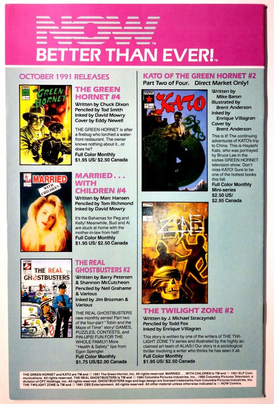 Kato of the Green Hornet #1 (8.0, 1991) 