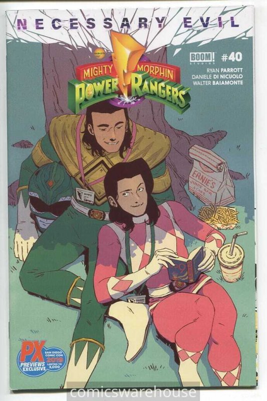 MIGHTY MORPHIN POWER RANGERS (2015 BOOM!) #40 VARIANT SDCC 2019 NM BEV22P