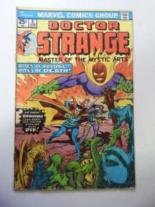 Doctor Strange #8 (1975) GD/VG Condition moisture stains