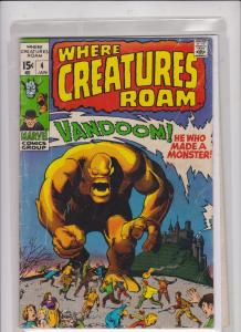 #  WHERE CREATURES ROAM  V1 #'s 4 & 6. 1971  15ct's