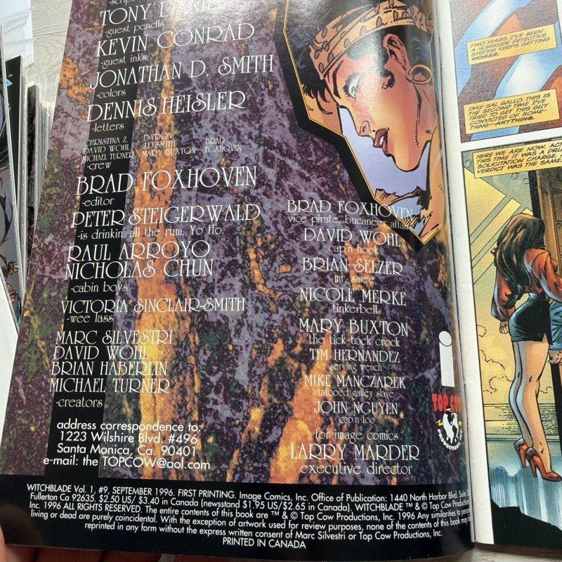 Witchblade #9 High Grade  1st series Michael Turner Image Comics