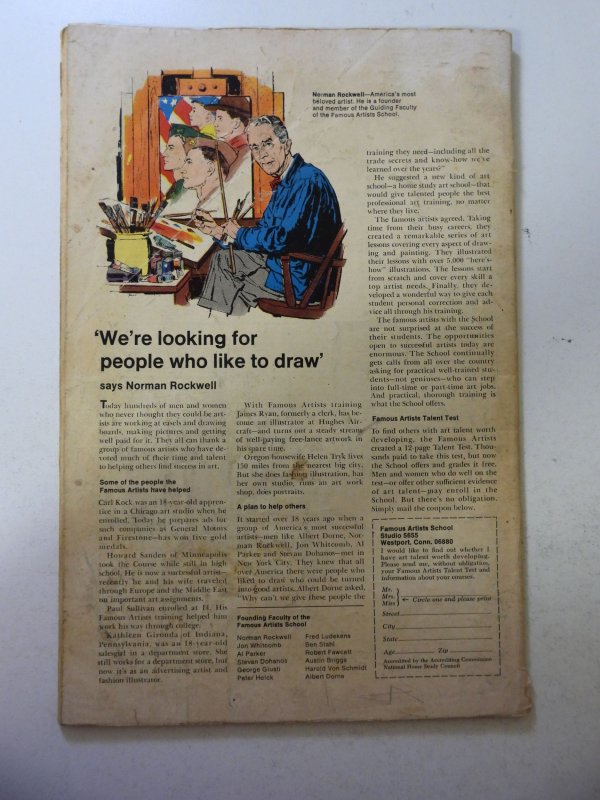 Sgt. Fury #52 (1968) GD/VG Condition 1/2 spine split, moisture stains