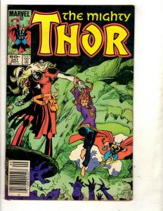 11 The Mighty Thor Marvel Comics # 347 349 350 351 352 353 356 357 372 + J334