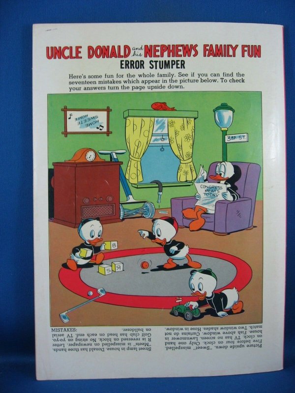 Dell Giant #38 - Walt Disney's Uncle Donald and His Nephews Family Fun 1960 VF