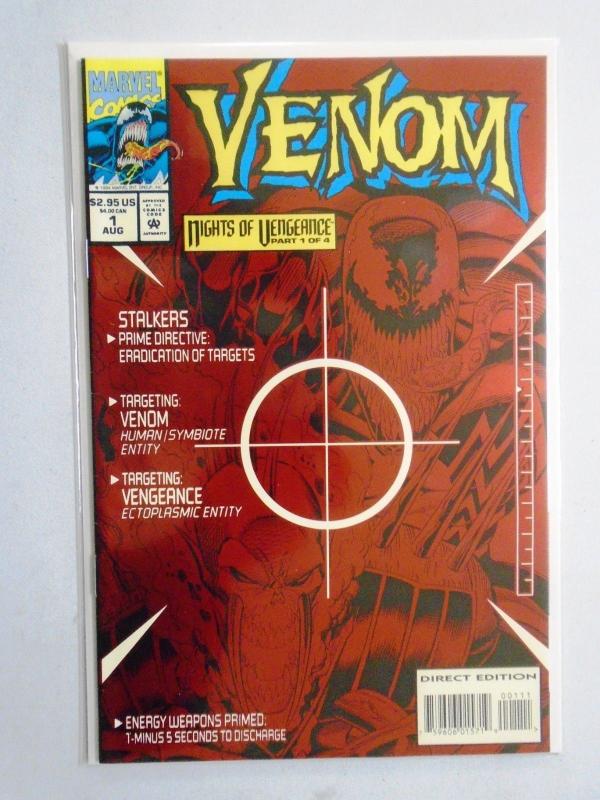 Venom Nights of Vengeance #1, Direct Edition 8.0/VF (1994)