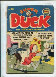 SUPER DUCK COMICS #33 - SUPE GHOST TO TOWN! - (1.8) 1952