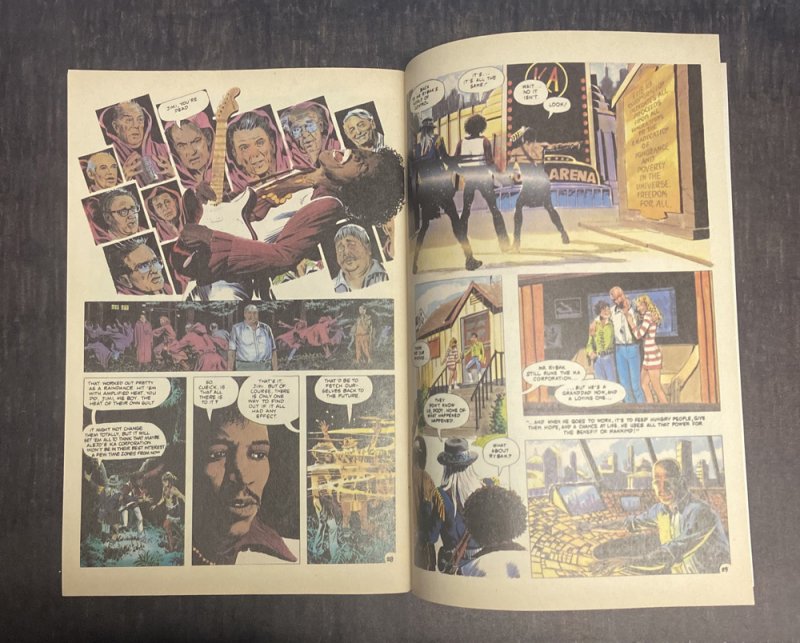 Timespirits #5 #6 SET ( 8.0 VFN ) Tom Yeates covers / Jimi Hendrix / 1985