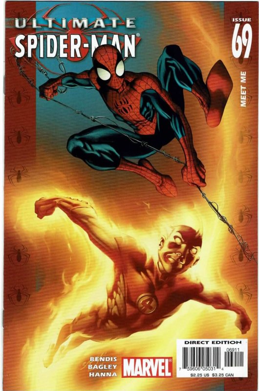 Ultimate Spider-Man #69 Brian Bendis Human Torch NM