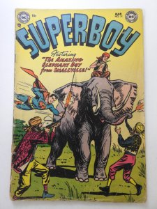 Superboy #31 (1954) Amazing Elephant Boy From Smallville! Solid GVG Condition!