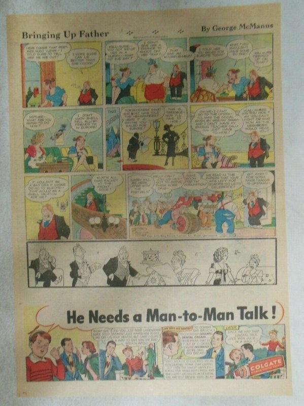 (20) Bringing Up Father Sundays by George McManus from 1952 Size: Tabloids 