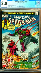 Amazing Spider-Man #122 CGC Graded 8.0 Death of the Green Goblin