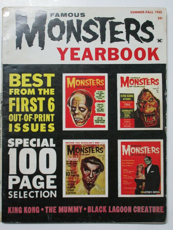 Famous Monsters Yearbook Summer-Fall 1962 Best from First 6 Issues! 100pgs!