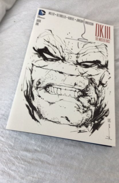 Dark Knight III: The Master Race #1 UK Previews Sketch Cover (2016)