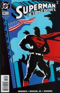 Action Comics #750 FN ; DC | Superman Patriotic American Flag Cover