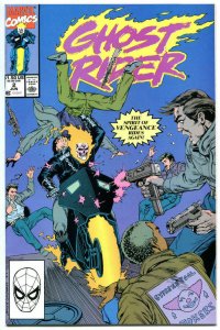 GHOST RIDER #2, NM, Johnny Blaze, Texeira, Movie, Villain Blackout, 1990