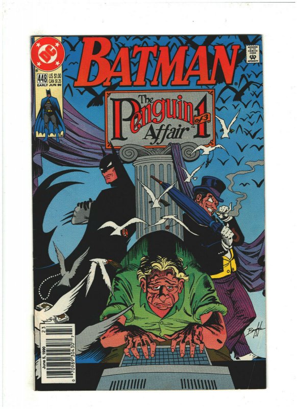 Batman #448 FN/VF  Newsstand DC Comics 1990 The Penguin Affair  |  Comic Books - Copper Age, DC Comics, Batman / HipComic