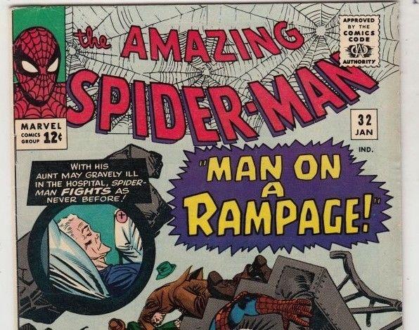Amazing Spider-Man 32 strict VF+ 8.5 High-Grade Doc Ock Steve Ditko Art Tons Now