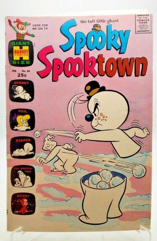 SPOOKY SPOOKTOWN #38 (1971) Harvey Comics Giant Size VF 7.5