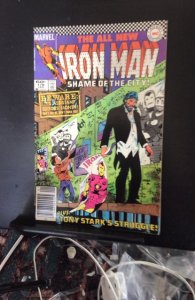 Iron Man #178 (1984) Tony stark drinking dilemma! Hi grey key! VF/NM Wow