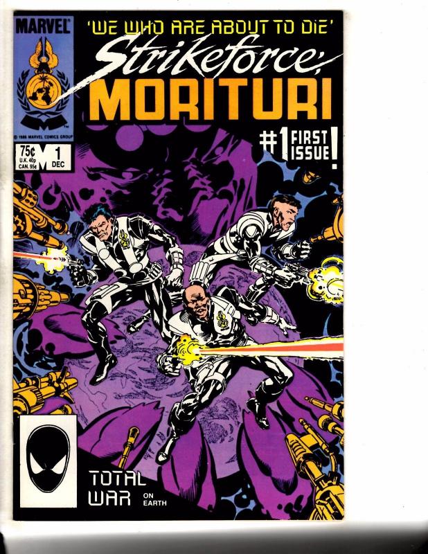 Lot Of 7 Strikeforce Morituri Marvel Comic Books # 1 2 3 4 5 6 7 1986 TW56