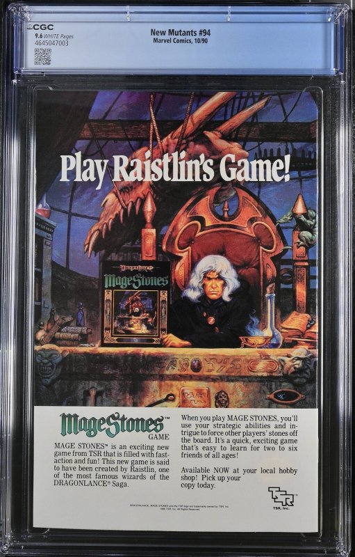 New Mutants #94 (10/90) Graded CGC 9.6