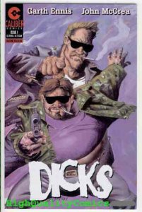 DICKS #1, NM, Garth Ennis, John McCrea, 1997, Caliber, Guns,more indies in store