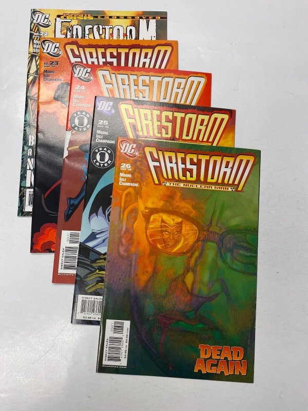 5 Firestorm DC comic book #22 23 24 25 26 91 KM10