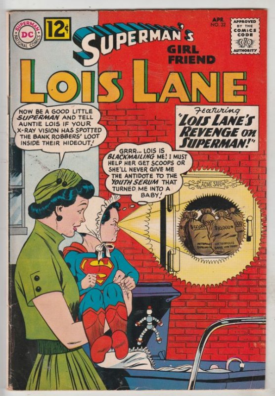 Lois Lane, Superman's Girlfriend  #32 (Apr-62) FN/VF+ High-Grade Superman, Lo...