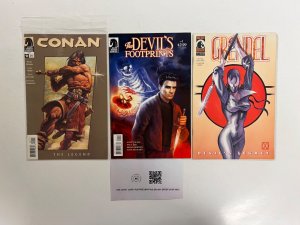 3 Dark Horse Comics Grendel # 1 + The Devil’s Footprint # 1 + Conan # 0 83 JS35