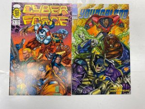 7 DEFIANT comic books Charlemagne Brigade Armor Cyber Force 15 KM39