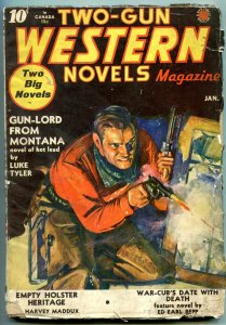 Two-Gun Western Novels January 1941- Gun-Lord from Montana G/VG