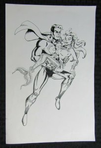 SUPERMAN with Mermaid Lori Lemaris by Unknown 9x14 FVF 7.0