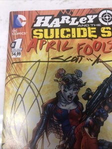 Harley Quinn And The Suicide Squad (2016) # 1 (VF/NM) Signed Scott Williams •COA
