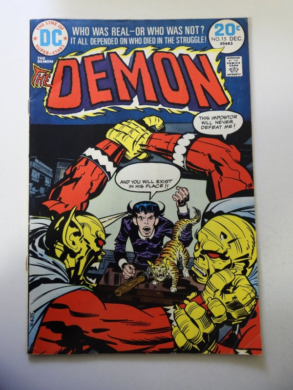 The Demon #15 (1973) VG- Condition moisture stains