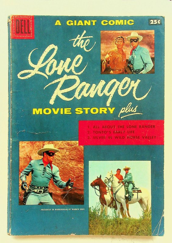 Lone Ranger Movie Story (1956, Dell Giant Comic) - Good-