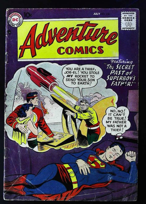 Adventure Comics (1938 series) #238, VG- (Actual scan)