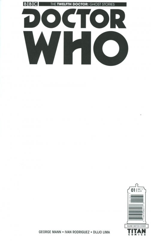 Doctor Who Ghost Stories #1 2017 Blank Cover F Titan Comics BL08
