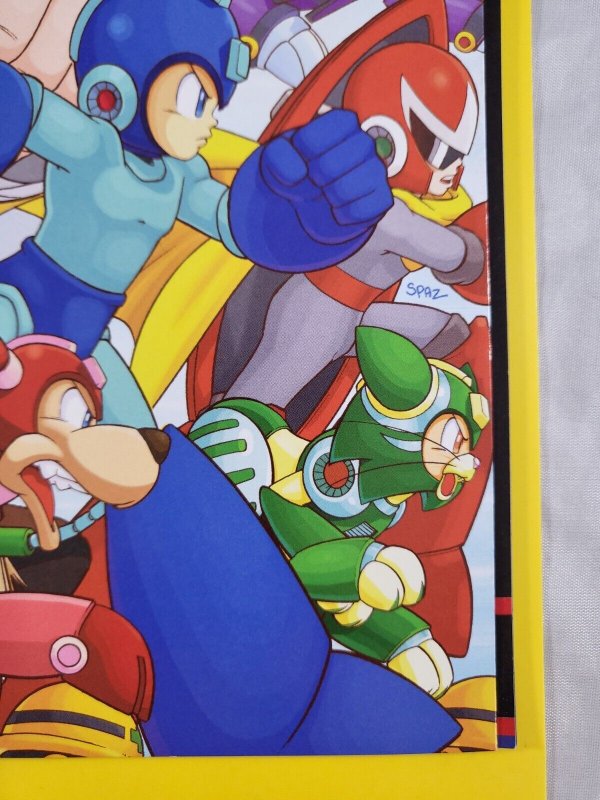 Mega Man #25 Gatefold Cover 2013 Archie Comics Worlds Collide Part 4