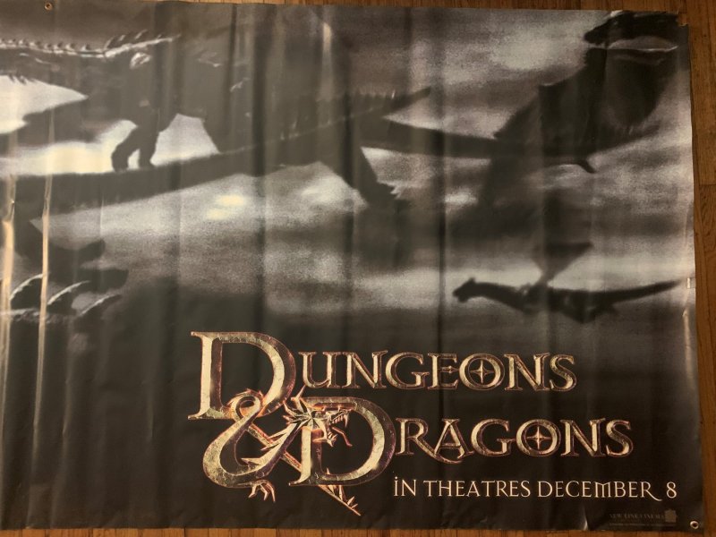 Dungeons and Dragons Original movie theater (vinyl) banner (2000)
