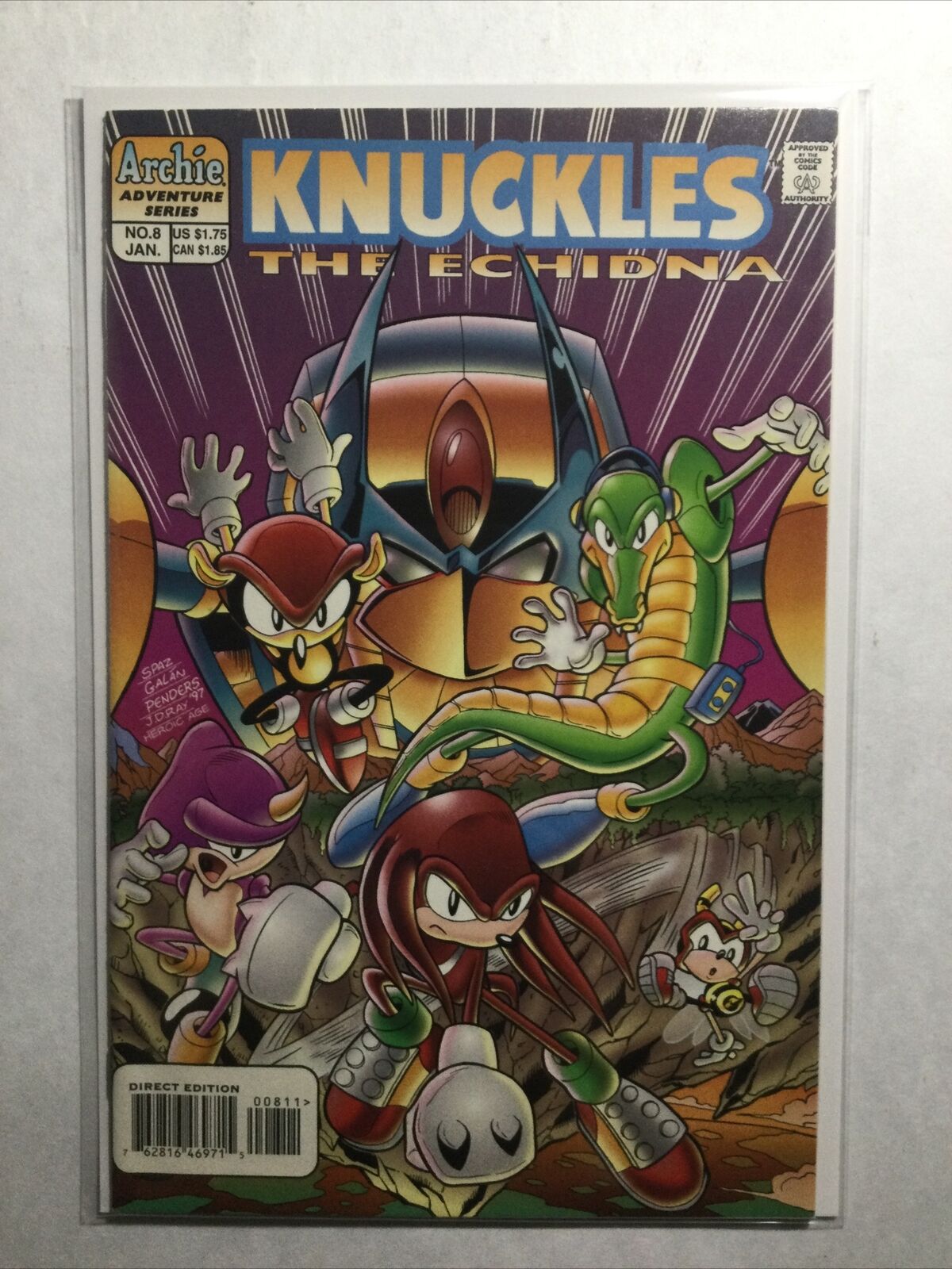 Knuckles The Echidna 8 Near Mint Nm Archie Comics | Comic Books ...