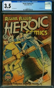 Heroic Comics #15 (1942) CGC 3.5 VG-