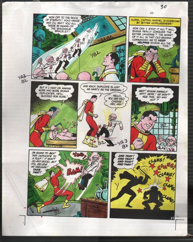 Hand Painted Color Guide-Capt Marvel-Shazam-C35-1975-DC-page 30-VG