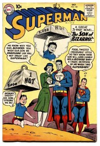 SUPERMAN #140 1960-BIZARRO COVER-DC COMICS-SUPERGIRL FN
