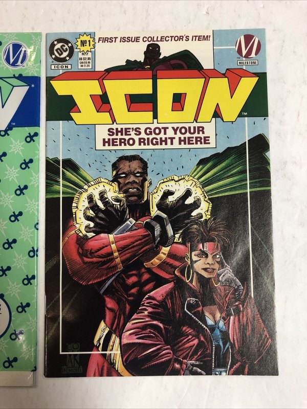 Icon (1993) # 1 (VF/NM) Milestone | 1st App Static Preview | Unsealed
